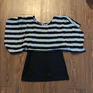 Cropped shirt and top